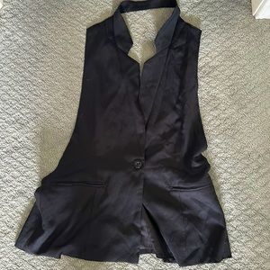 PLT backless Blazer Black Size 12 US NWT